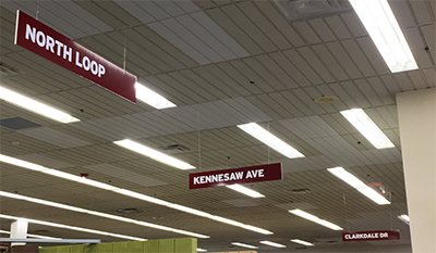 Cobb Antique Mall - Wayfinding Signs - Hanging Ultra Board Signs (1)