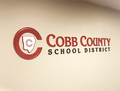 Cobb County School District - Dimensional Letters - Conference Room Sign