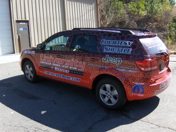 Courtesy Shuttle Vehicle Wraps Atlanta