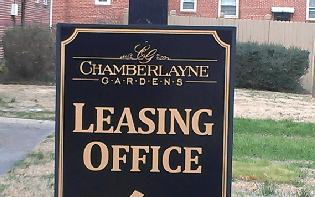 Directional Sign -Leasing Office