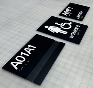 ADA compliant room signage by signs and more inc