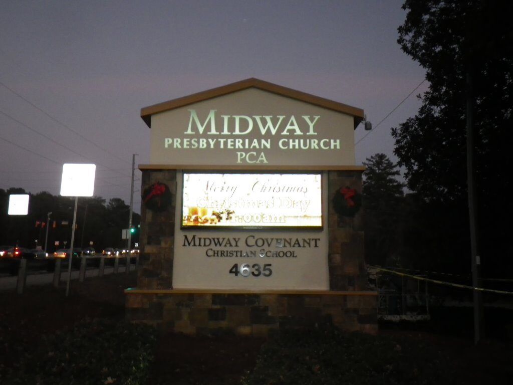 Electronic-Message-Center-Monument-Midway-Presbyterian-Church-1