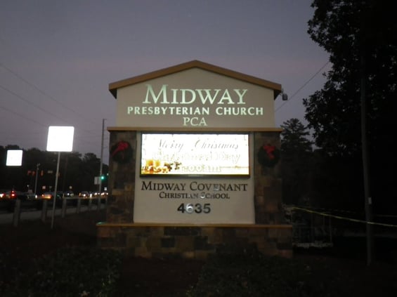 Electronic-Message-Center-Monument-Midway-Presbyterian-Church.