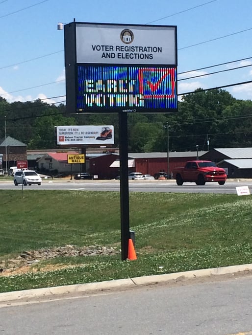 Electronic-Message-Center-Post-Sign-Bartow-County-Government