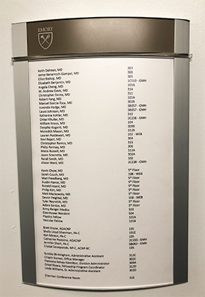 Emory-Directory-Signs