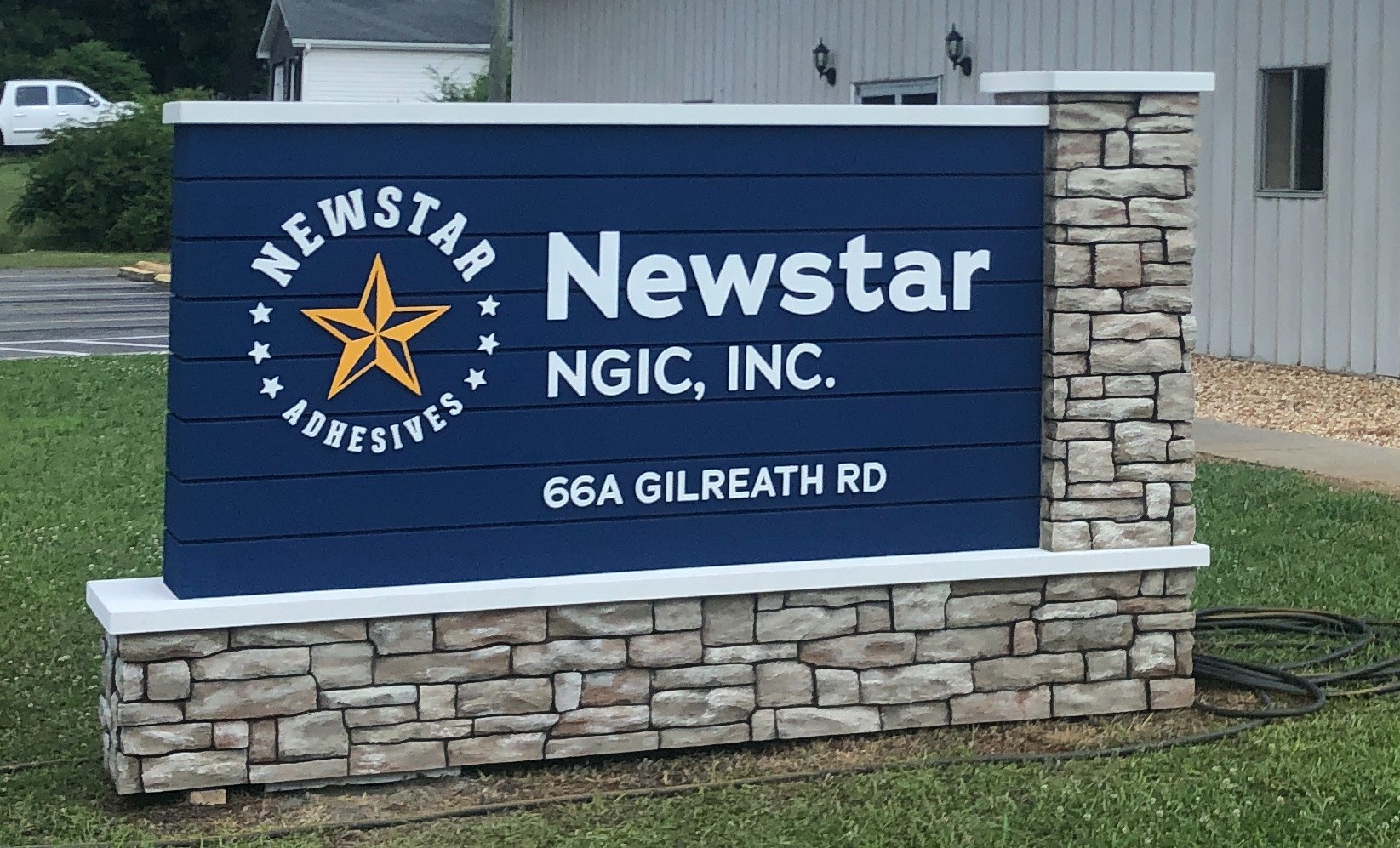 Faux Stone Monument Sign - Cartersville