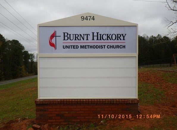 Monument Sign Repairs for Churches