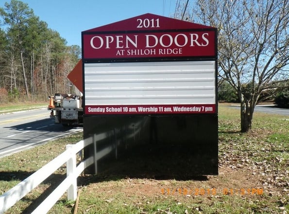 New Exterior Church Signs Cartersville GA