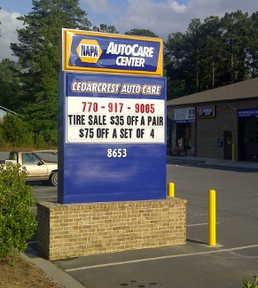 Illuminated Monument Signs