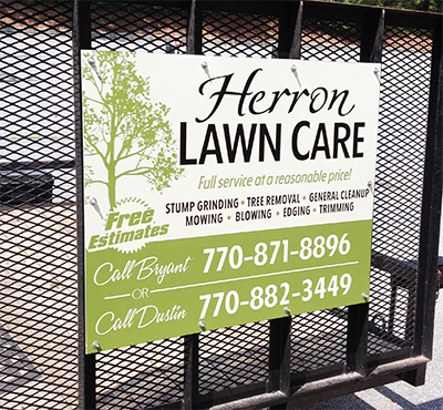Lawn-Care-Sign-trailer-mounted