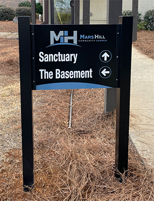 Mars Hill - Directional Sign