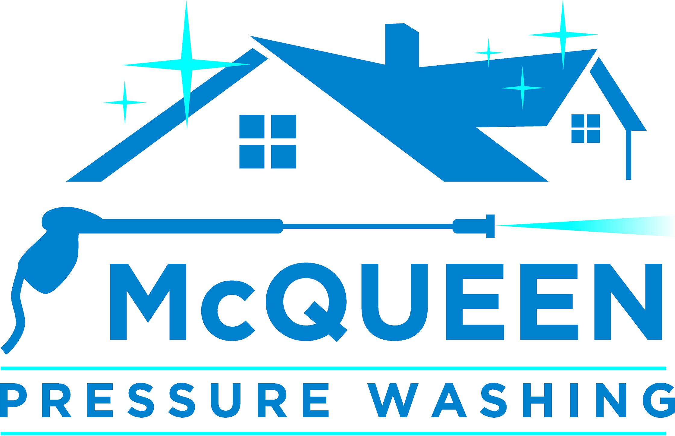 McQueen Pressure Washing logo maker and design