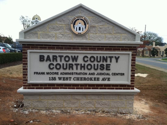 Bartow County Courthouse, monuments signs, monument sign design, monument signs near me