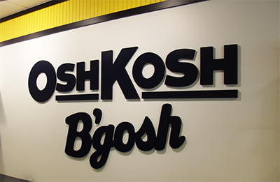 Osh Kosh BGosh - Dimentional Letters - Retail Store - POS-1