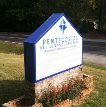 Pentecostal Deliverance Church - Monument - Message Board- Lightbox Sign
