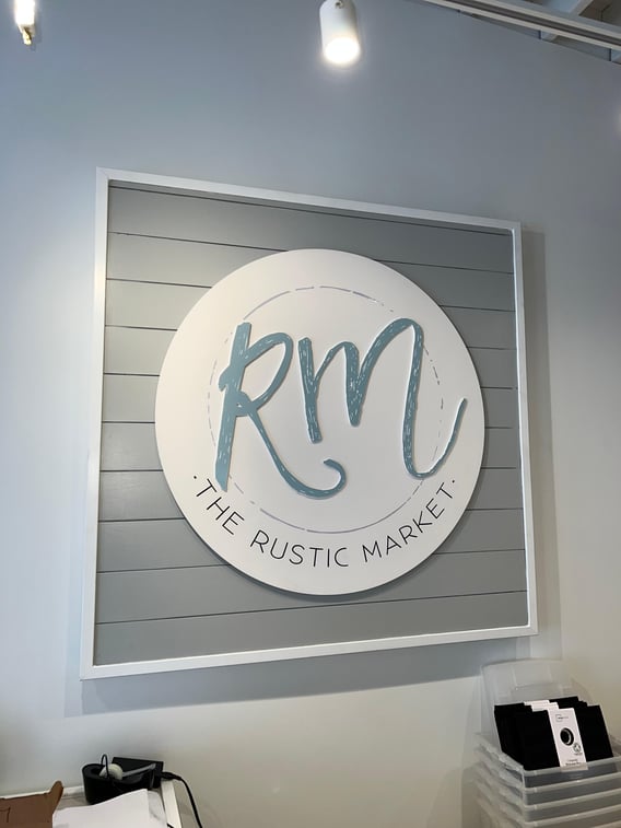 Rustic Market - Routed PVC Sign -Rustic Market Sign, interior marketing, deisgn interior