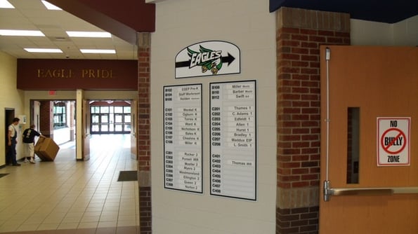 Room Directory Wayfinding Signs for Schools in Atlanta