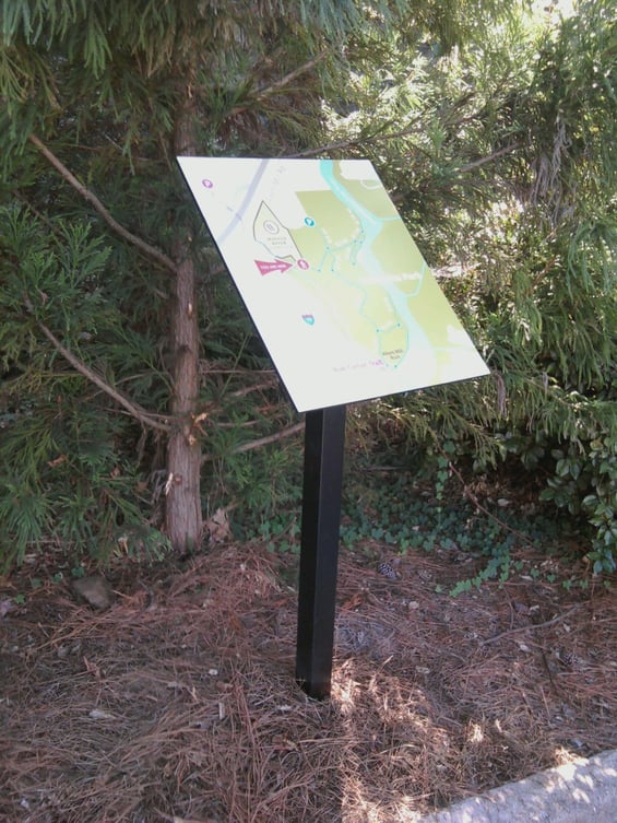 Trail Map Informational Sign