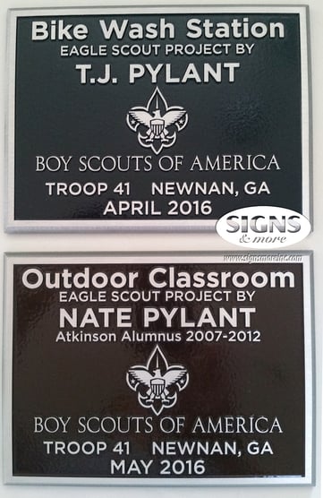 Troop 41 - Both Plaques - 6x8 Aluminum Plaques-1