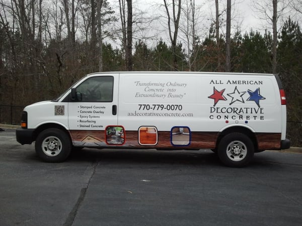 Partial Van wraps and vinyl decals Marietta GA