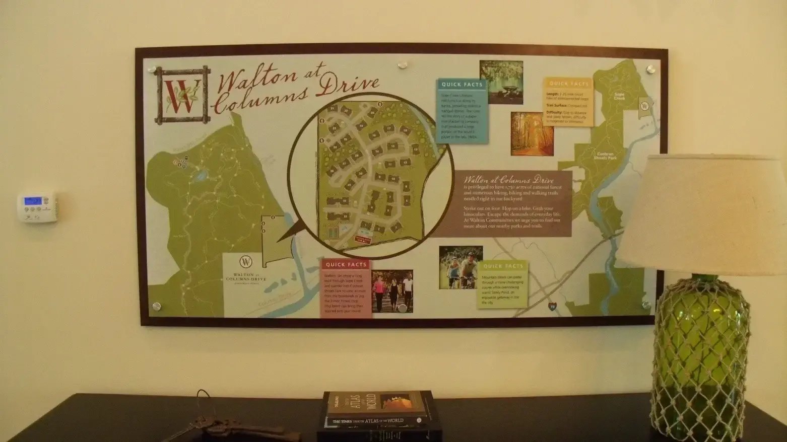 Apartment Community Map Informational Sign