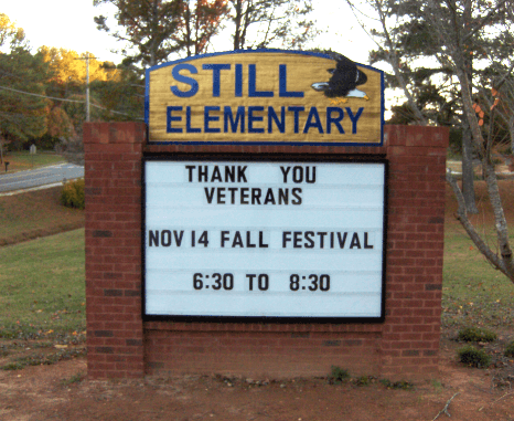 Elementary School Monument Sign Revamp in Powder Springs