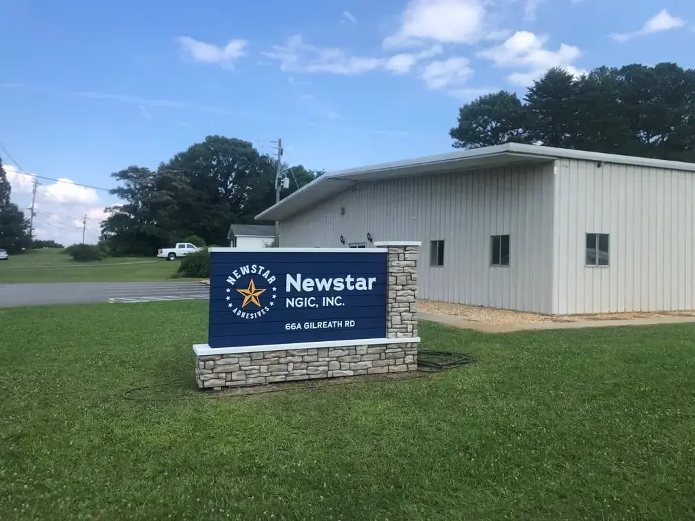Business Monument Sign - Faux Stucco Stone