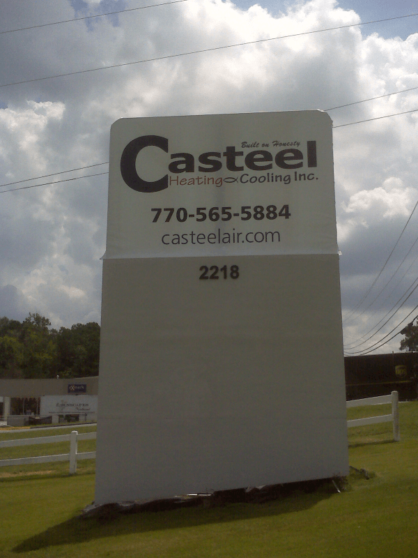 Monument Sign Renamed with Translucent (lights up at night) Toaster Cover - Lasted for 5 years or more!