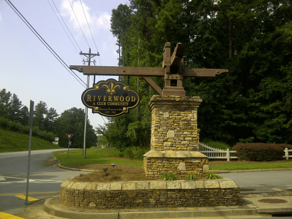 Routed PVC Neighborhood Signage - Stone/Cedar Base