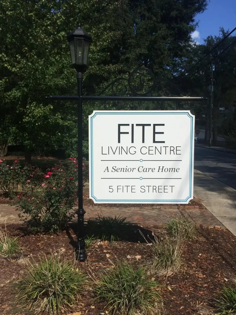 Wrought Iron Logo Post/PVC Sign Panel