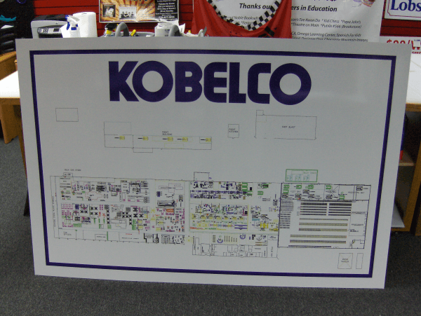 Manufacturing Directional Information Sign