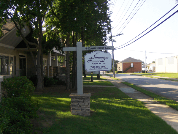 V-Groove Routed Post & Panel Sign