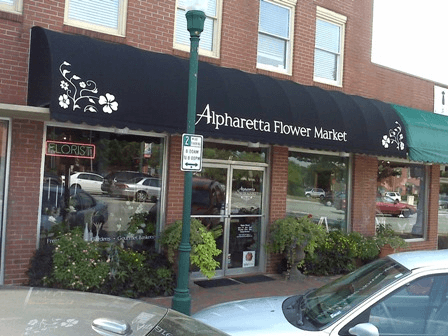 Awning with Printed Graphics & Window Vinyl