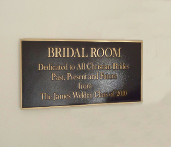 Bridal Room Plaques for Churches in Cartersville GA