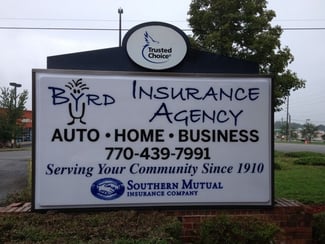 Illuminated pan face signs for Cartersville GA