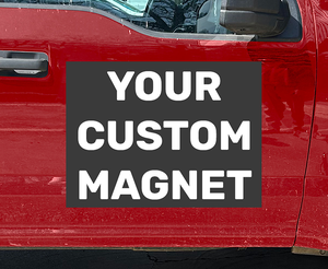 Custom magnetic signs for vehicles and business advertising