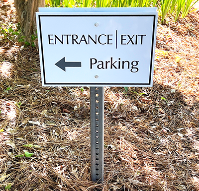 Marietta, Georgia parking lot Directional Signage