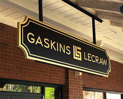 gaskins-lecraw-routed-sign
