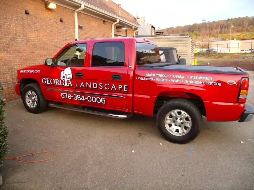 Georgia Landscape Partial Truck Wrap