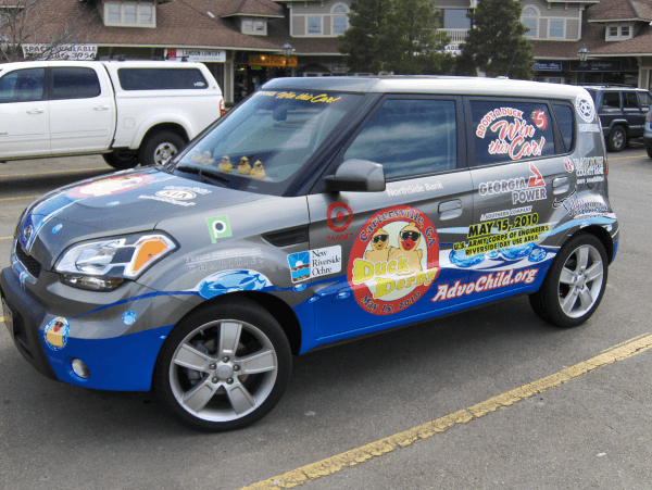 Kia Soul Partial Wrap - Duck Derby 2010