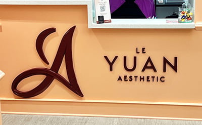 Le Yuan Aesthetic Lobby Logo Sign