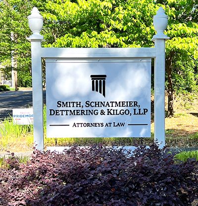 Ornamental post and panel monument sign for a Marietta ga business