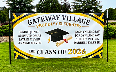 Graduation Banner for Douglasville, GA neighborhood