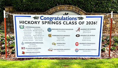 Cartersville Neighborhood Graduation Banner by Signs and More