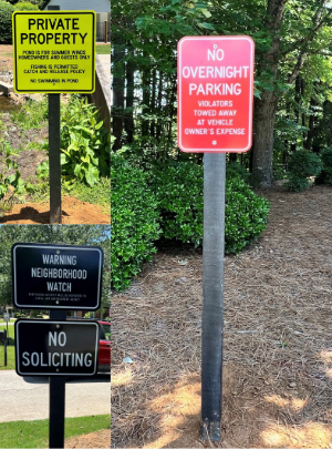 neighborhood-rules-parking-private-property-signs-acworth-georgia