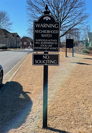 neighborhood-watch-post-sign