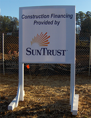 Two Panel Building Sign Custom Post and Panel Signs in Metro Atlanta | Signs and More