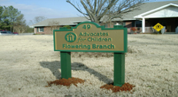 Routed Post and Panel Signs for Marietta GA