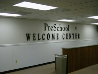 Preschool wall signs for churches in Cartersville GA