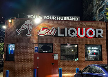 sols-liquor-sign-needing-repair-led-lighting